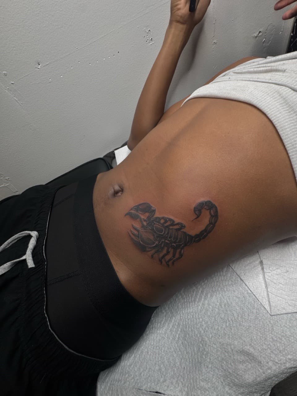 Black & Grey + Realism scorpion tattoo on Ribs by RZ_ink on TattMe