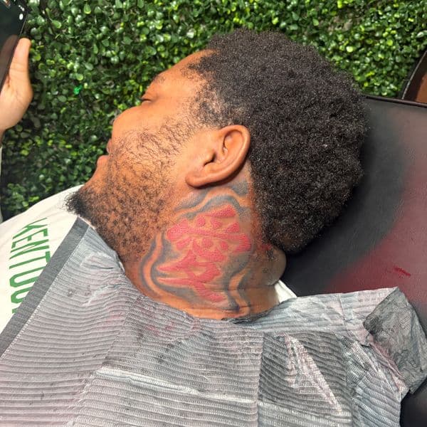 Color + Japanese kanji tattoo on Neck (Side) by RZ_ink on TattMe