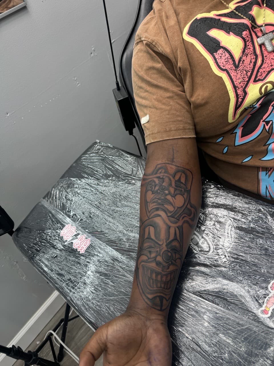 Black & Grey + Illustrative abstract shapes tattoo on Forearm by RZ_ink on TattMe