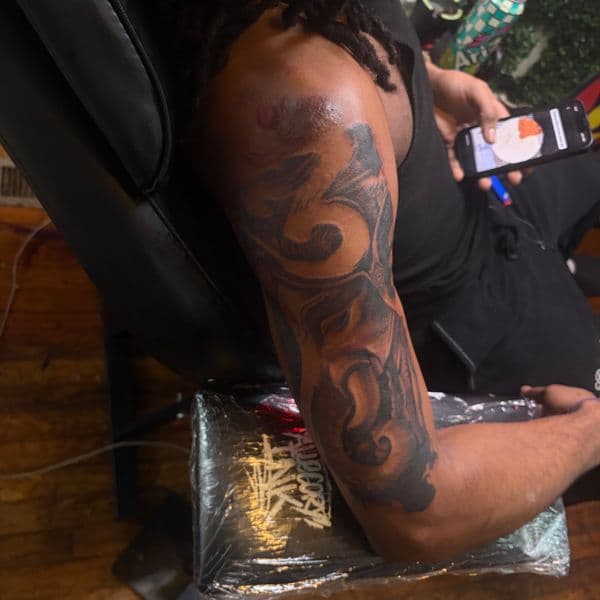 Black & Grey + Abstract abstract tattoo on Upper Arm by RZ_ink on TattMe