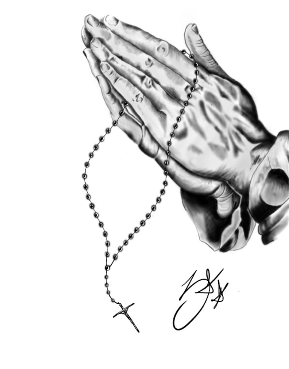 Black & Grey + Illustrative hands tattoo by Tats_By_Z on TattMe