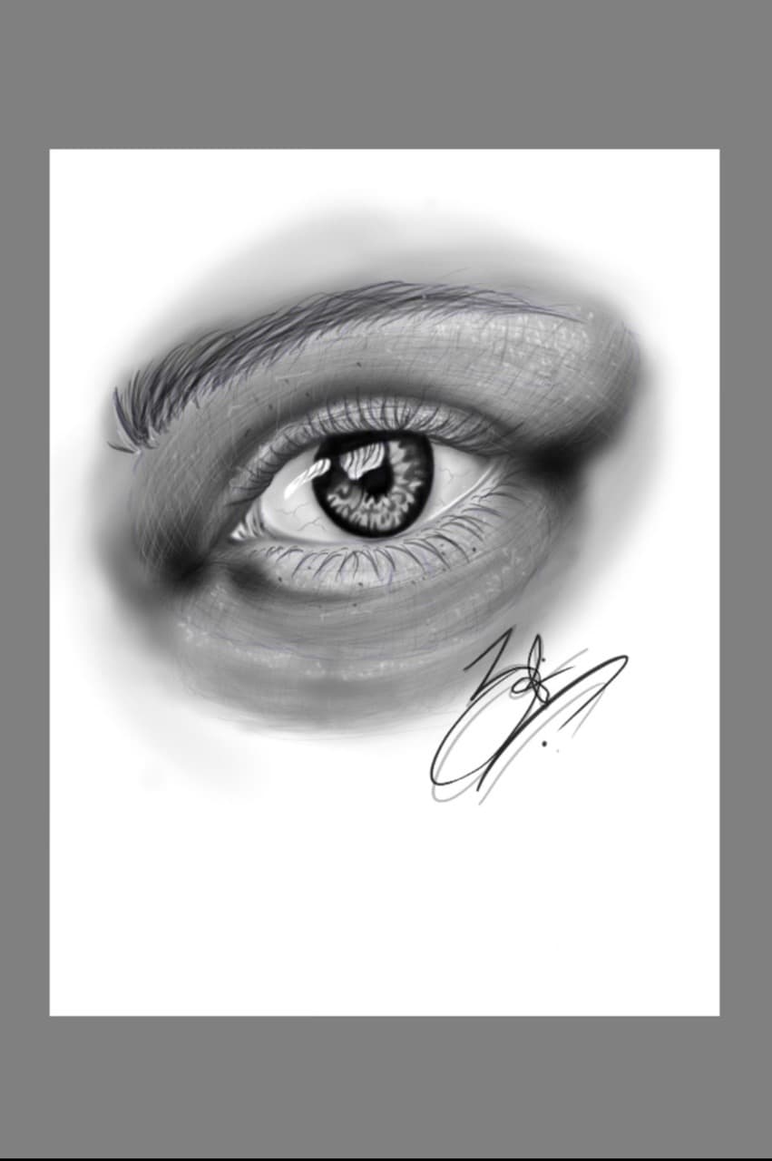 Realism + Black & Grey eye tattoo by Tats_By_Z on TattMe