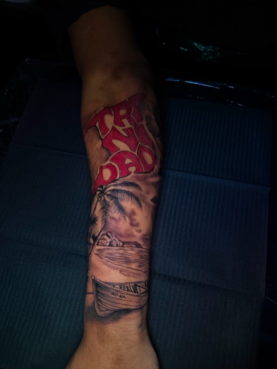 Black & Grey + Illustrative trinidad tattoo on Forearm by Arink_Tattoo on TattMe