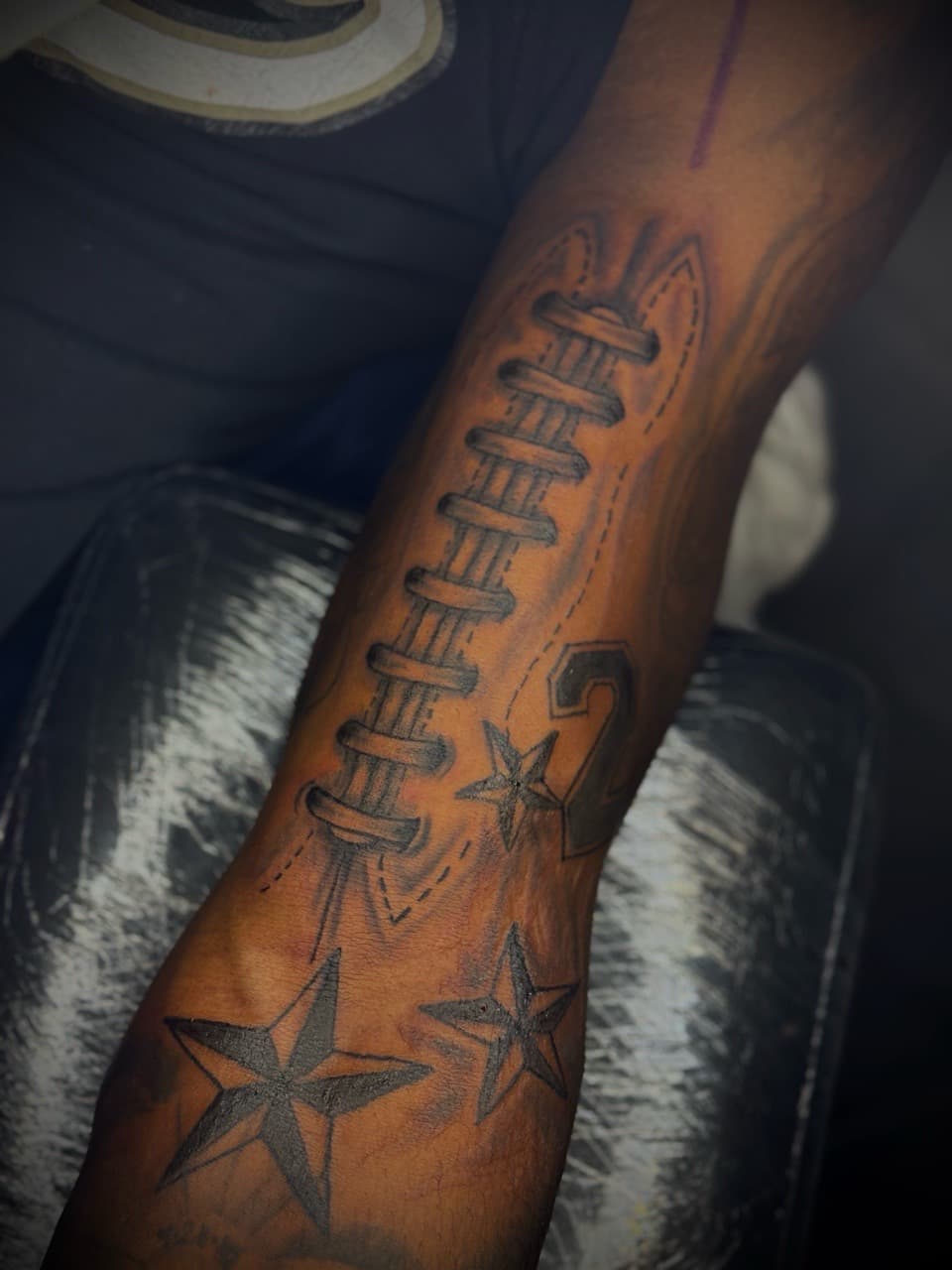 Black & Grey + Illustrative laces tattoo on Forearm by HoodInkedd843 on TattMe