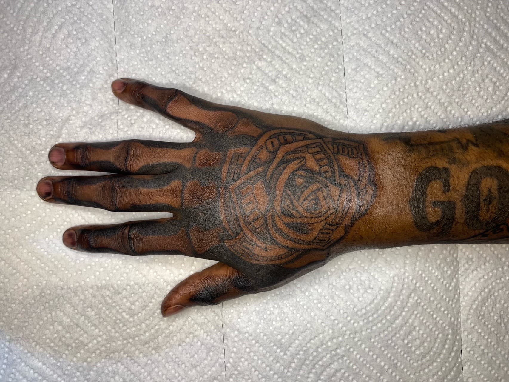 Black-work + Illustrative rose tattoo on Hand by TATTFRM7 on TattMe
