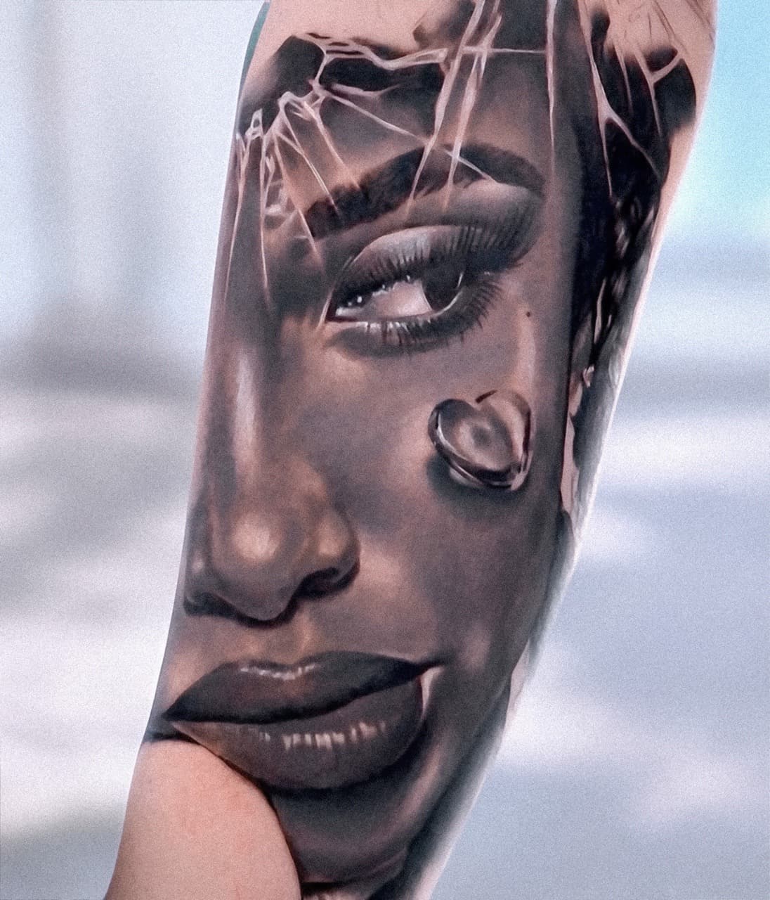 Realism + Black & Grey woman tattoo on Forearm by Vendler_Tattoo on TattMe