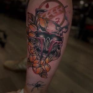 New School + Pop Culture Star Wars tattoo on Calf by Radtattoo on TattMe