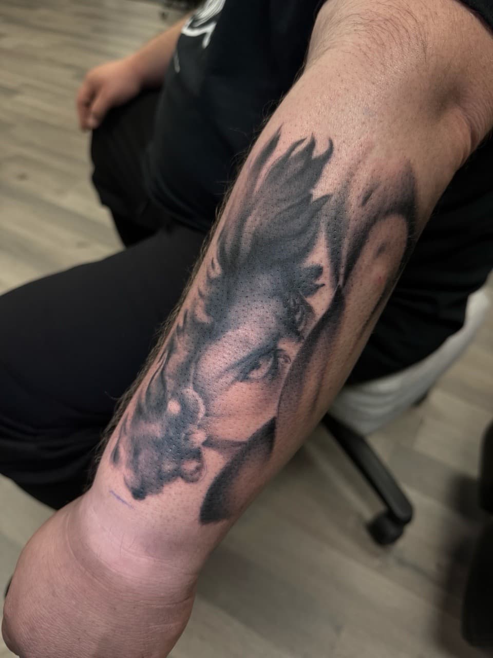 Black & Grey + Realism woman tattoo on Forearm by Radtattoo on TattMe