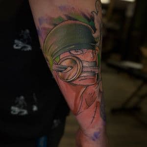 Anime + Illustrative one piece tattoo on Forearm by Radtattoo on TattMe