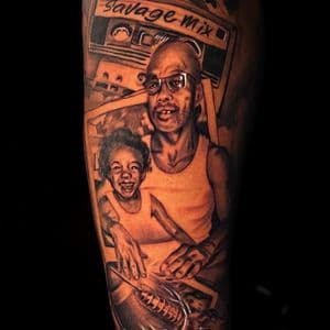 Black & Grey + Realism portrait tattoo on Upper Arm by Christopher_Ink on TattMe