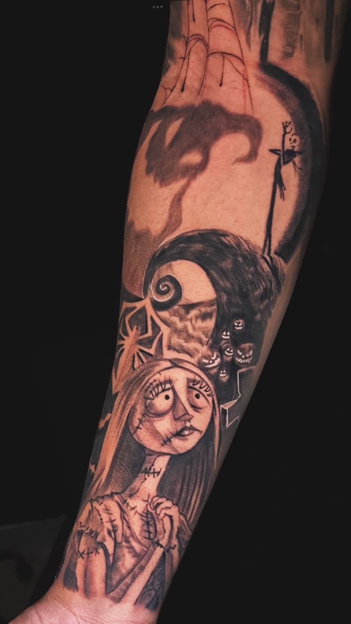Black & Grey + Illustrative sally tattoo on Forearm by Christopher_Ink on TattMe