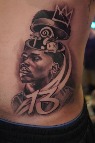 Realism + Black & Grey portrait tattoo on Ribs by Moe_Tatts on TattMe