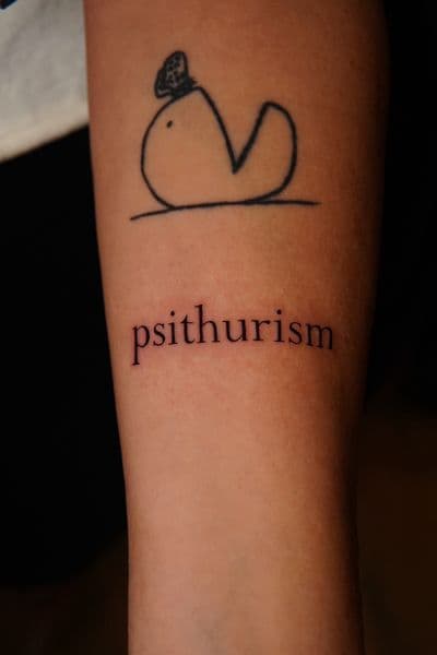 Fine Line + Minimalist abstract figure tattoo on Forearm by Moe_Tatts on TattMe