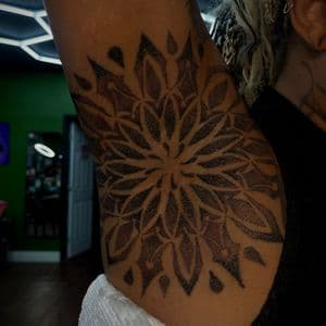 Dot-work + Black & Grey mandalas tattoo on Upper Arm by Anita_Tattoo on TattMe