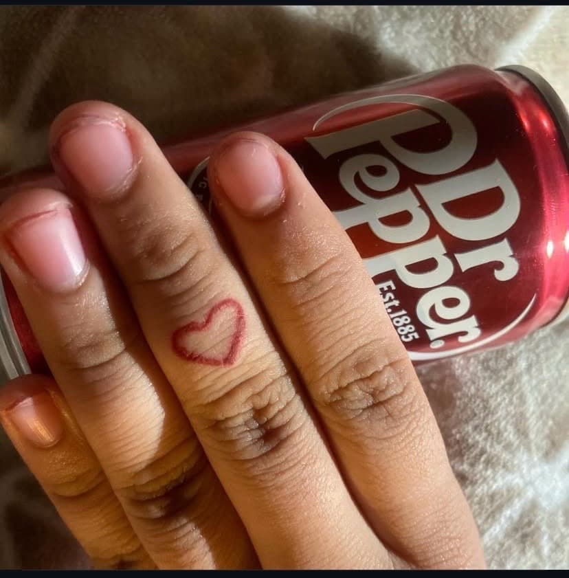 Fine Line + Minimalist heart tattoo on Fingers by Dough_Girls_Inks on TattMe