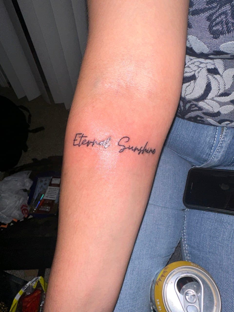 Lettering + Script quote tattoo on Forearm by Cay_Tattoos on TattMe