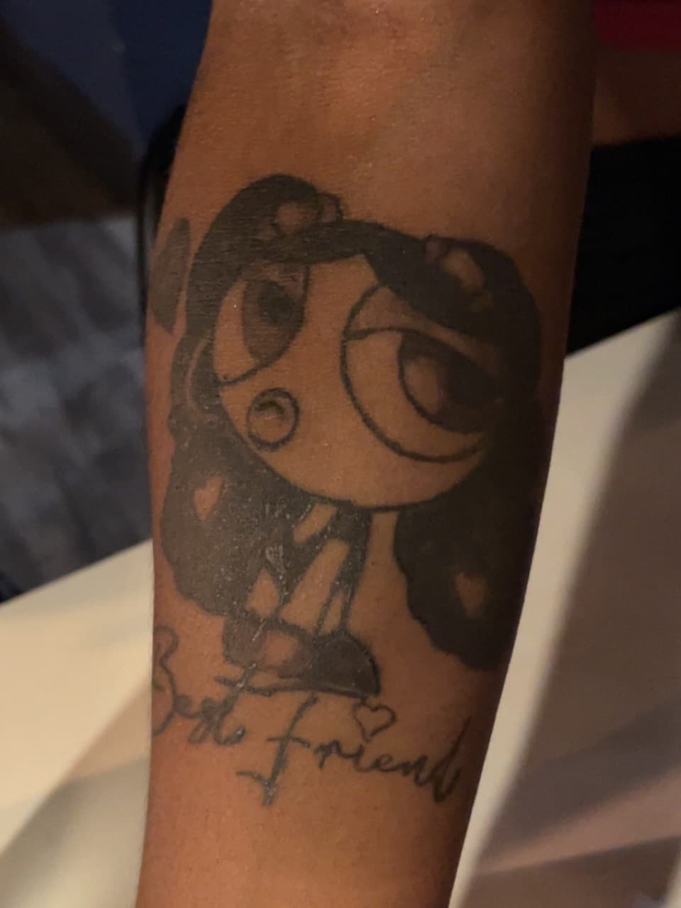 Cartoon + Illustrative girl tattoo on Forearm by VonTattz on TattMe