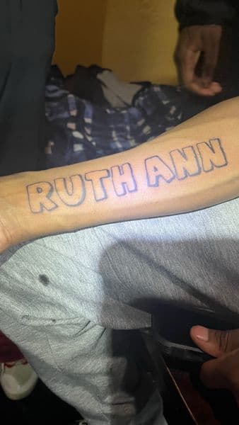 Lettering name tattoo on Forearm by TeezTalent on TattMe
