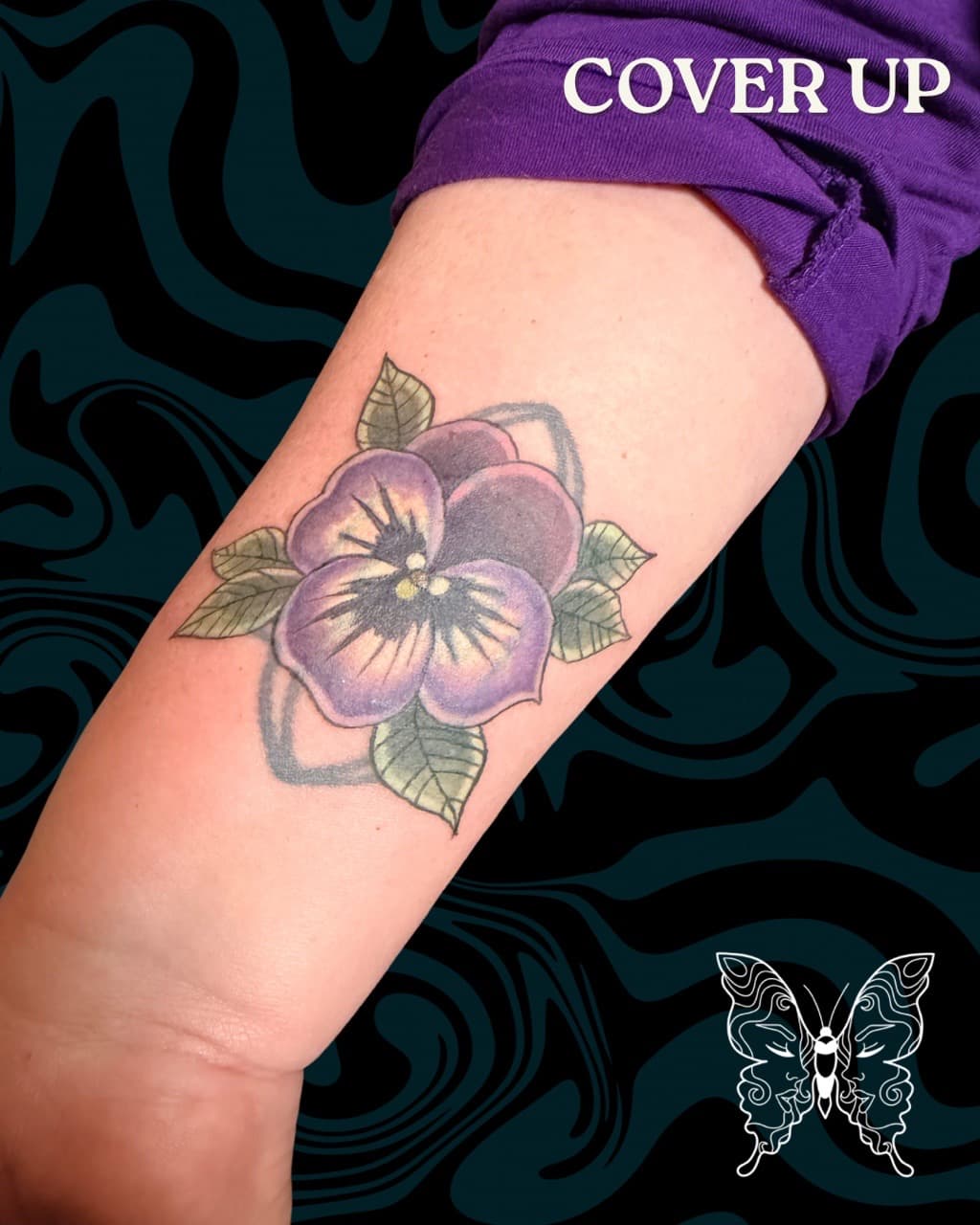 Floral + Color flower tattoo on Forearm by Tattoos_by_Nicci on TattMe