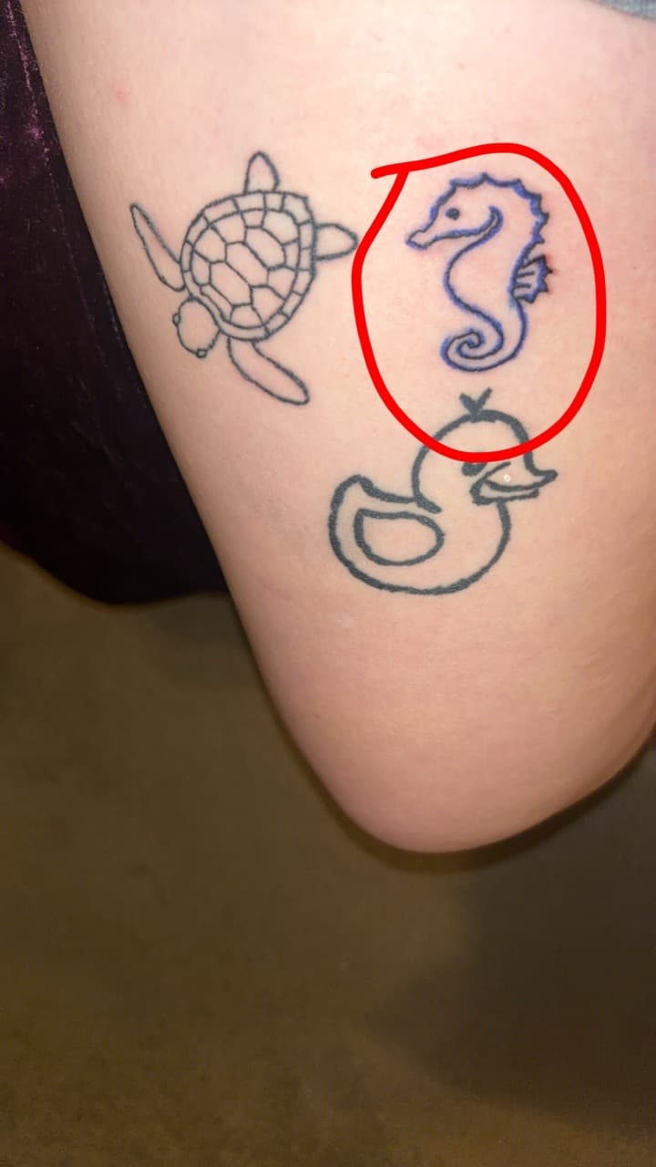 Line-work + Minimalist turtle tattoo on Upper Arm by addiesinkwork on TattMe