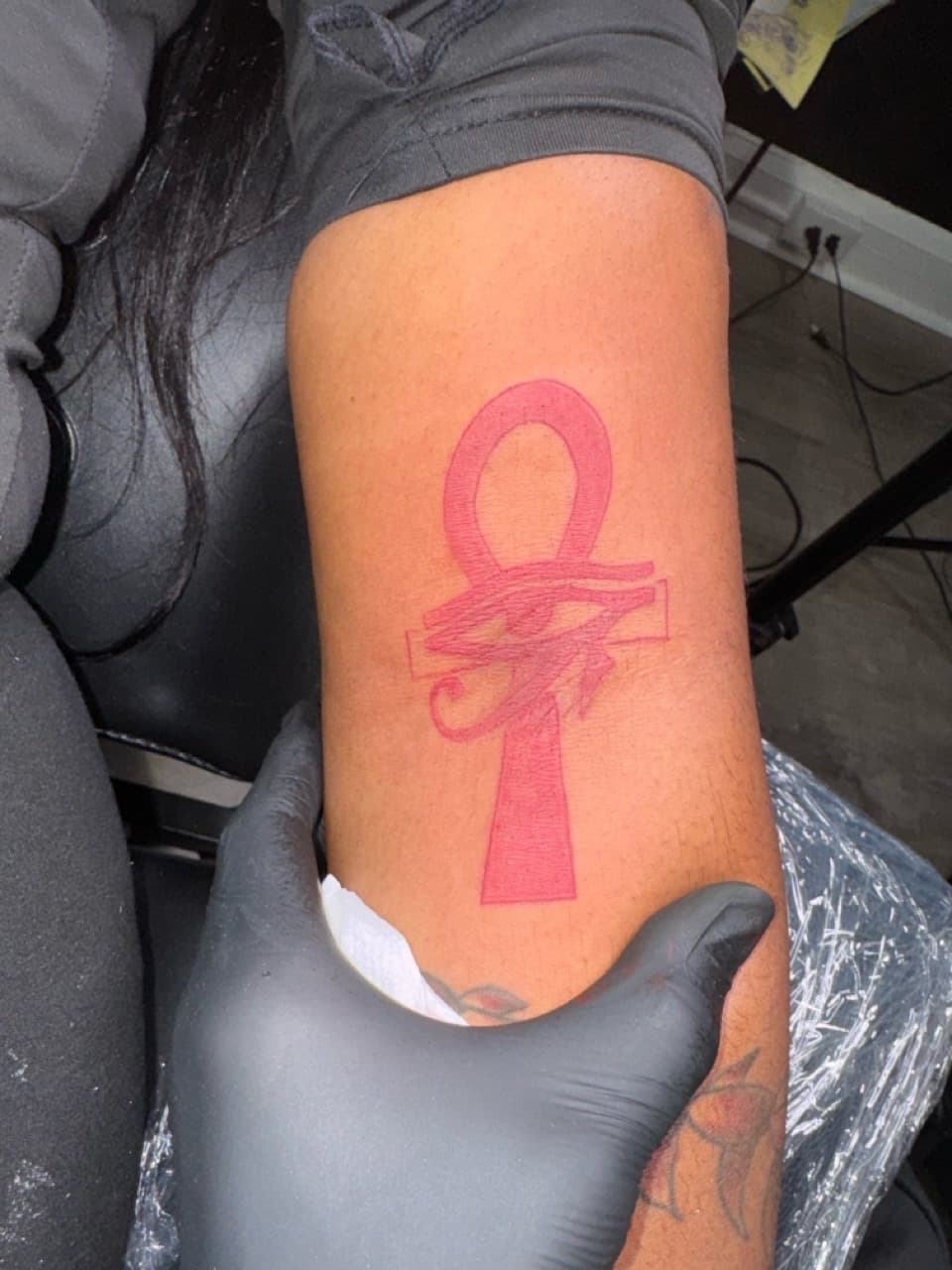 Color + Symbolic ankh tattoo on Forearm by InkByArtie on TattMe