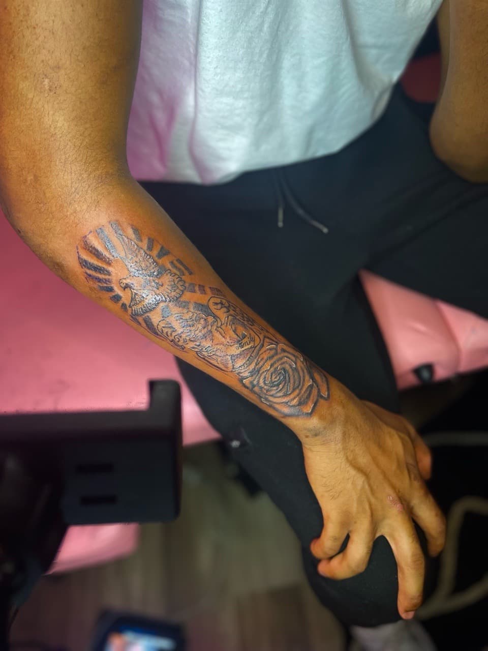 Black & Grey + Illustrative dove tattoo on Forearm by Inkbyzaza on TattMe