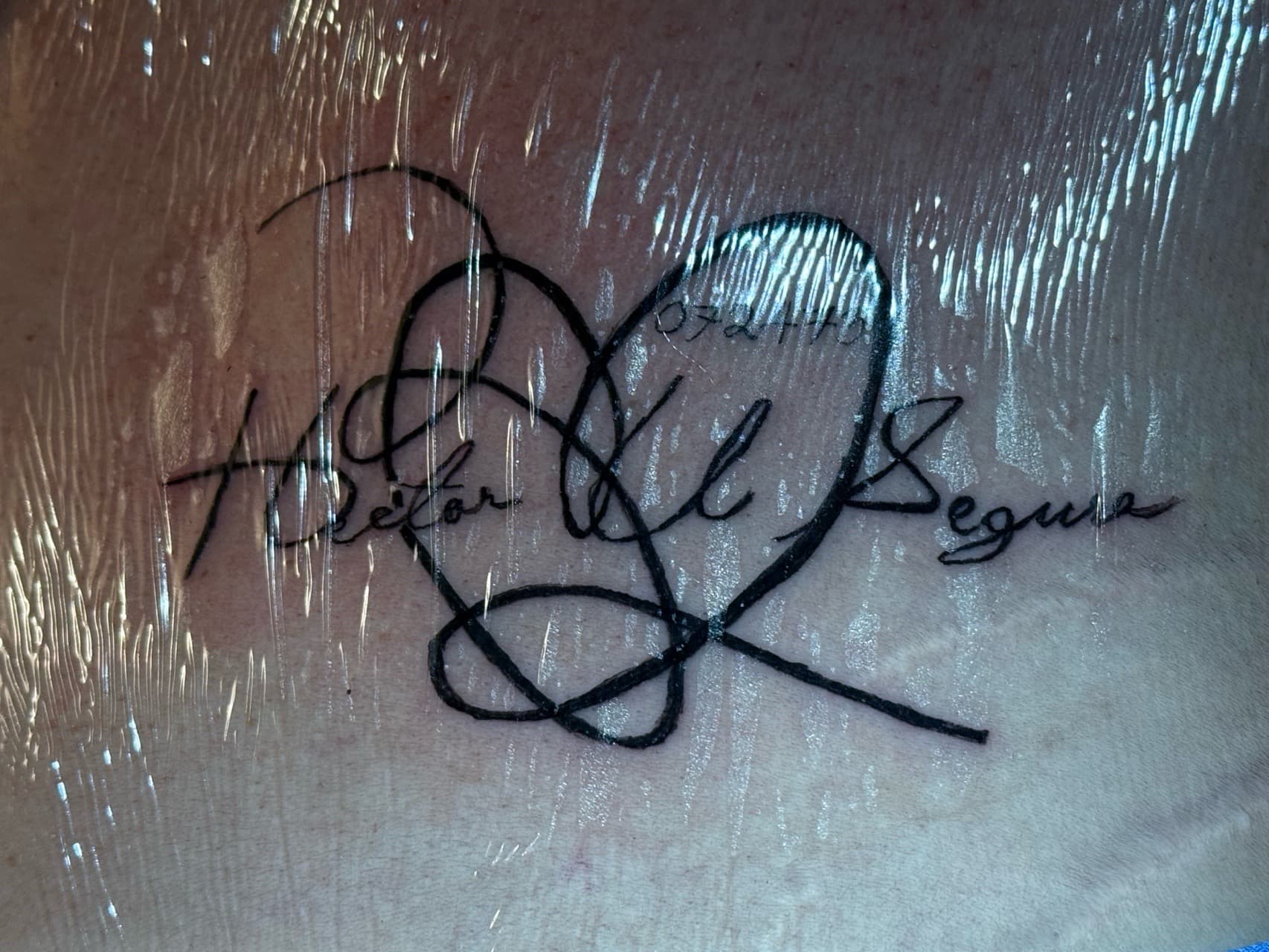 Script + Lettering heart tattoo by Tattedbykai on TattMe