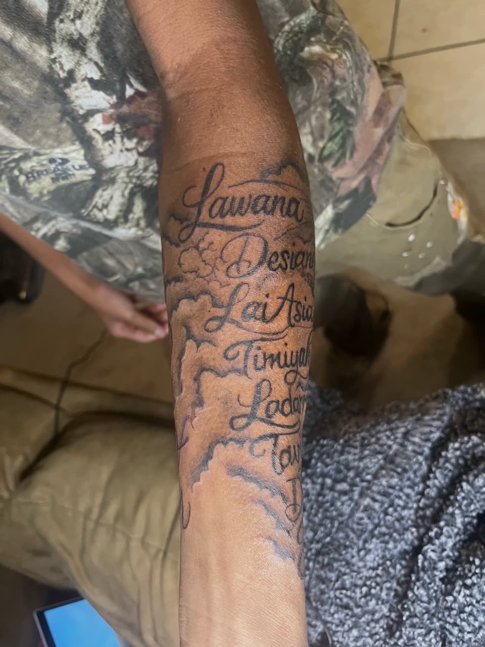 Lettering + Script names tattoo on Forearm by tatsbyautumn on TattMe