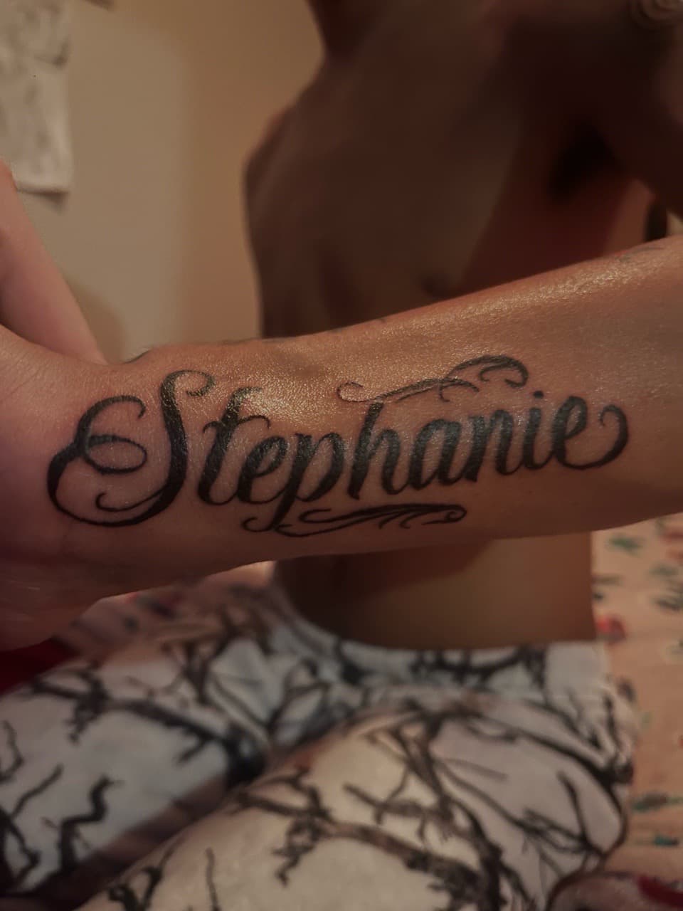 Lettering + Script name tattoo on Wrist by tatsbyautumn on TattMe