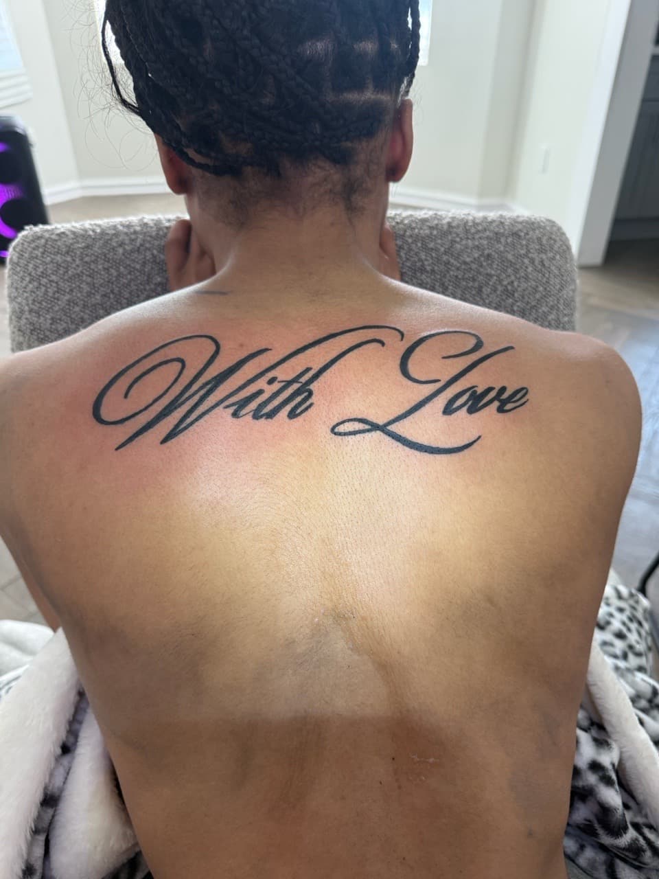 Lettering + Script words tattoo on Upper Back by g4.inkz on TattMe