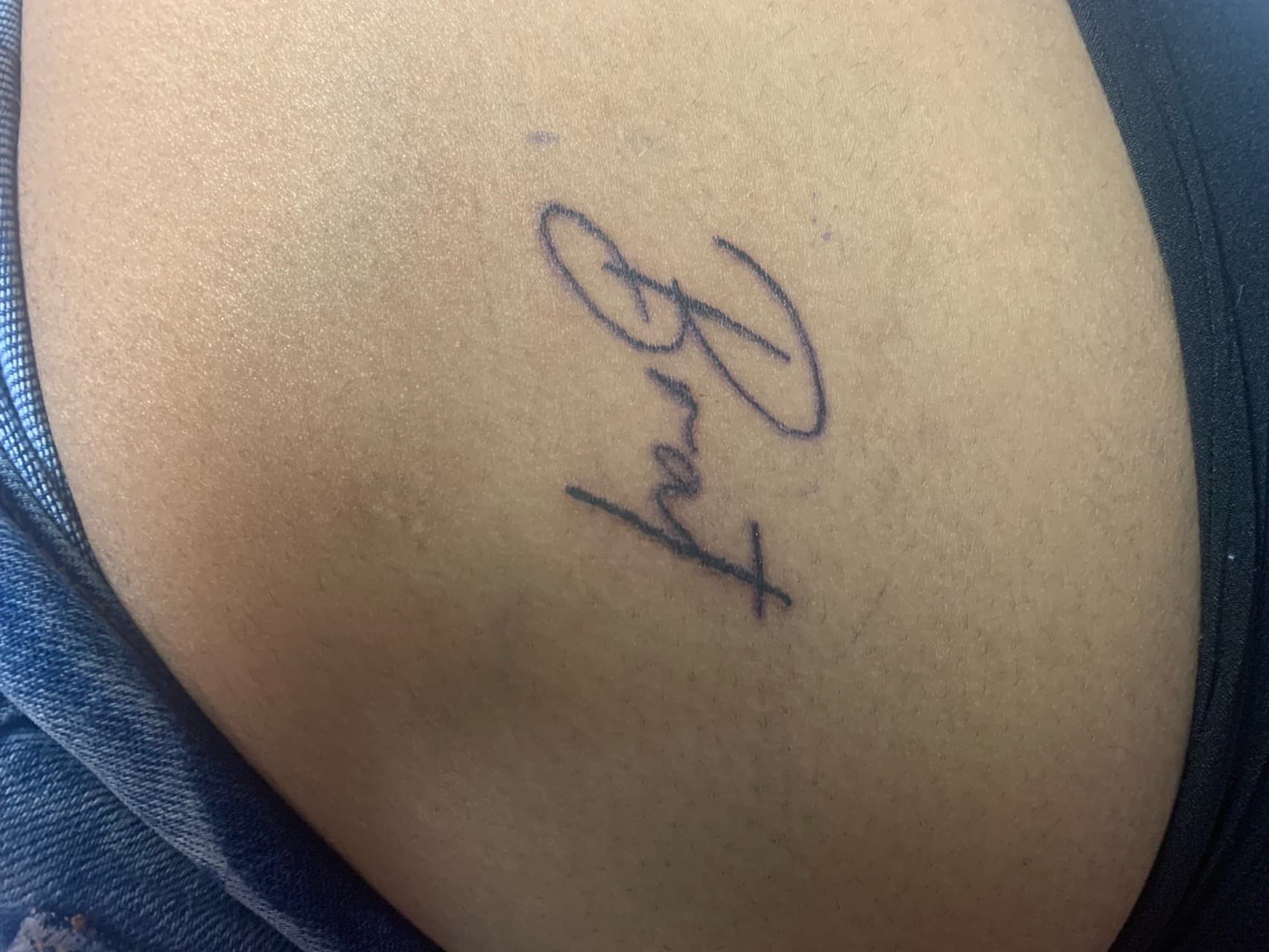 Script + Lettering pray tattoo on Upper Arm by Braedan_Sterling on TattMe