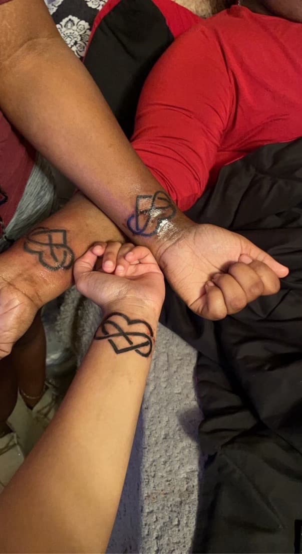 Fine Line + Black-work heart tattoo on Wrist by Braedan_Sterling on TattMe