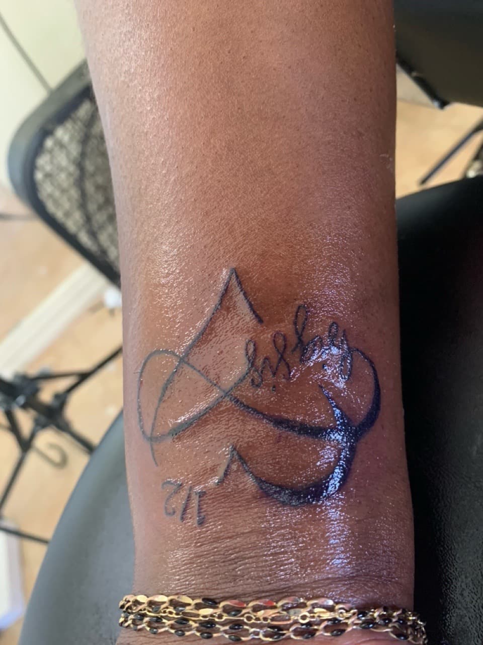 Fine Line + Lettering infinity tattoo on Wrist by Braedan_Sterling on TattMe