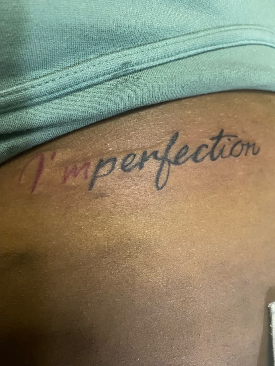 Lettering + Script imperfection tattoo on Side (Torso) by Braedan_Sterling on TattMe