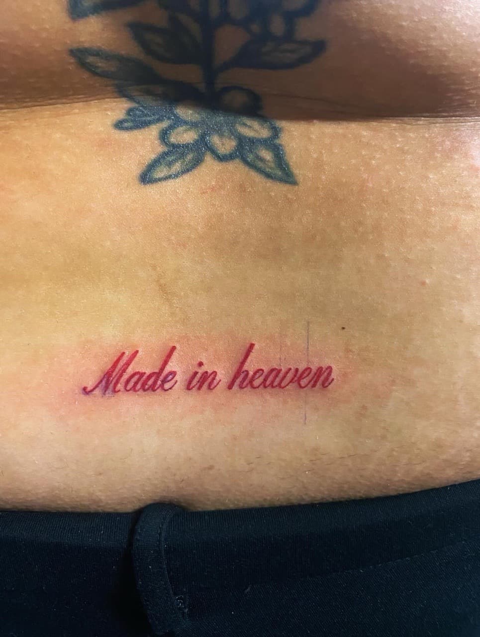Lettering + Script phrase tattoo on Lower Back by Fishscale_Images on TattMe