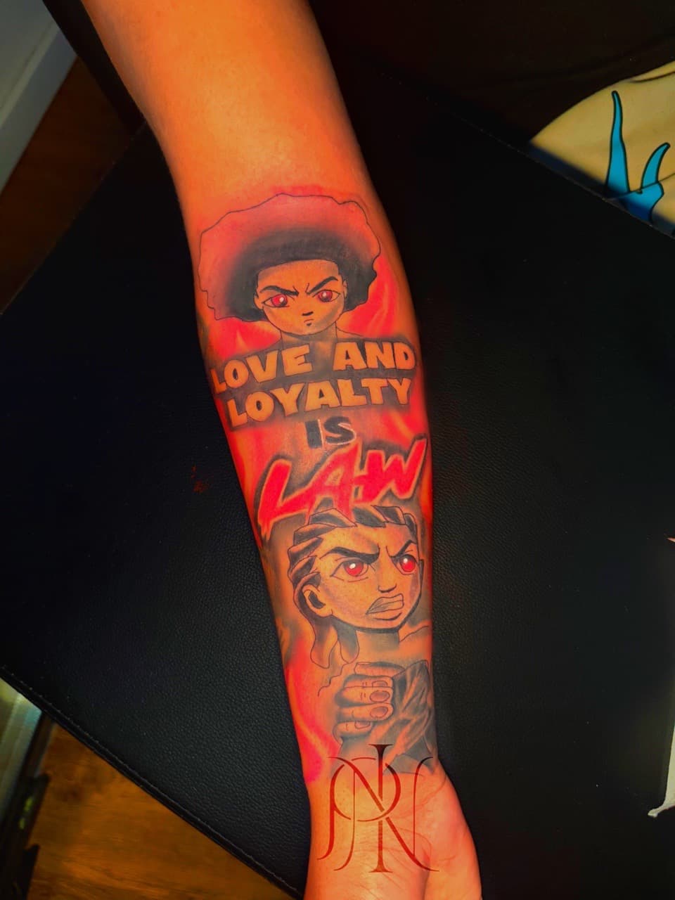 Cartoon + Color cartoon characters tattoo on Forearm by Inkd_Up_PMitch on TattMe