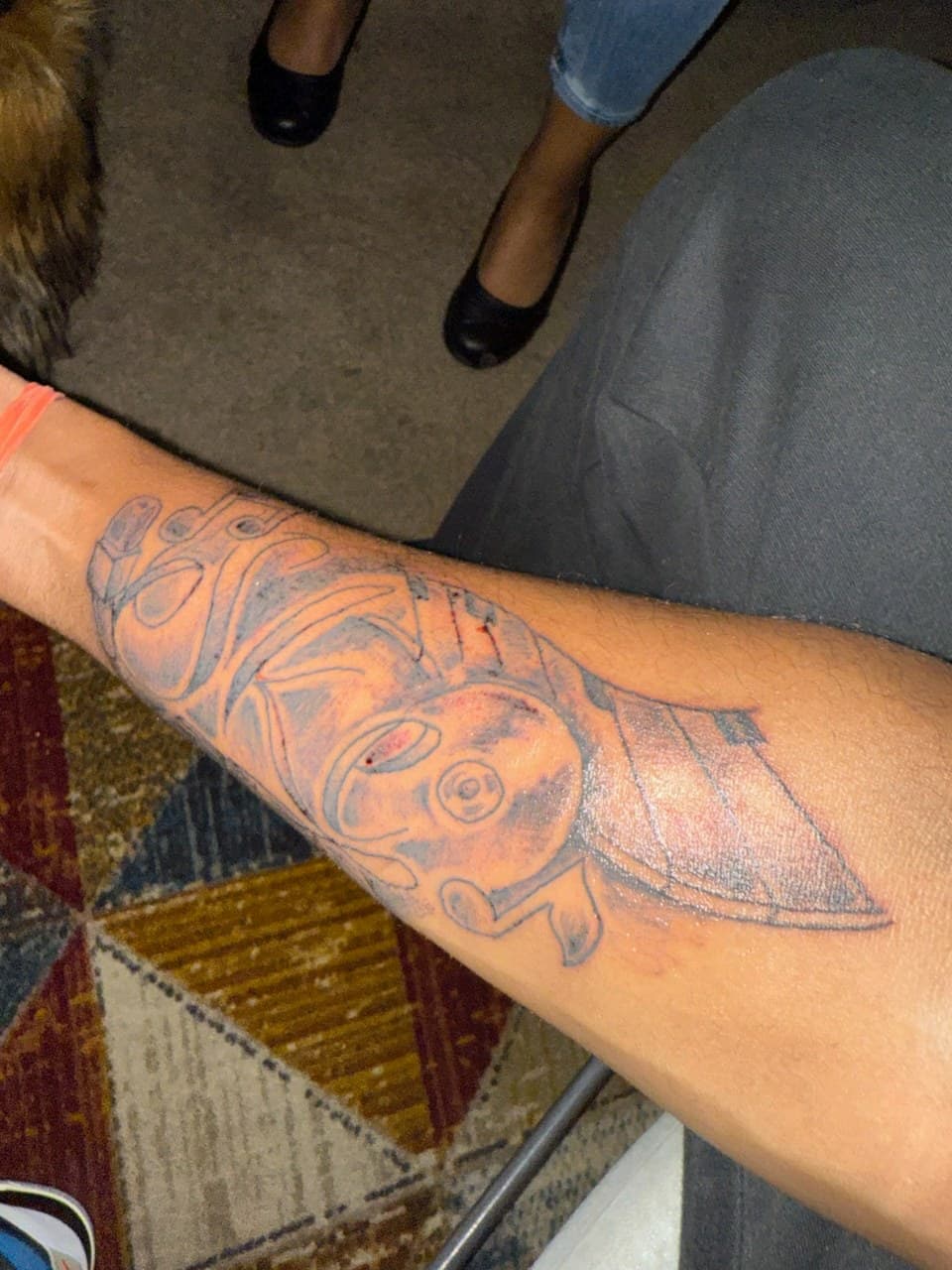 Black & Grey + Line-work lines tattoo on Forearm by TattmanW on TattMe