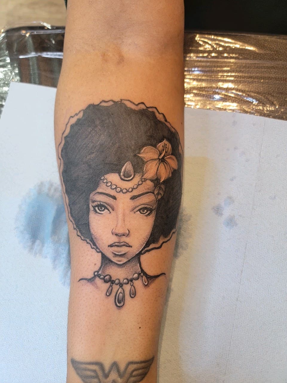 Black & Grey + Illustrative woman tattoo on Forearm by Dank_N_Paint on TattMe