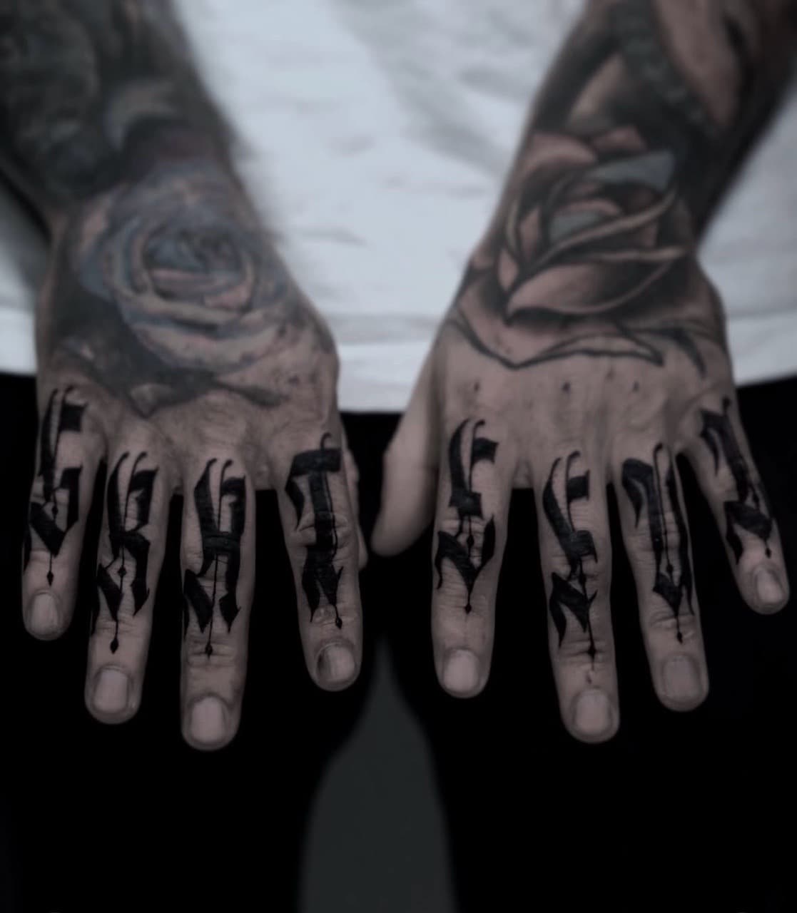 Lettering + Script letters tattoo on Hand by AidanTattoos on TattMe