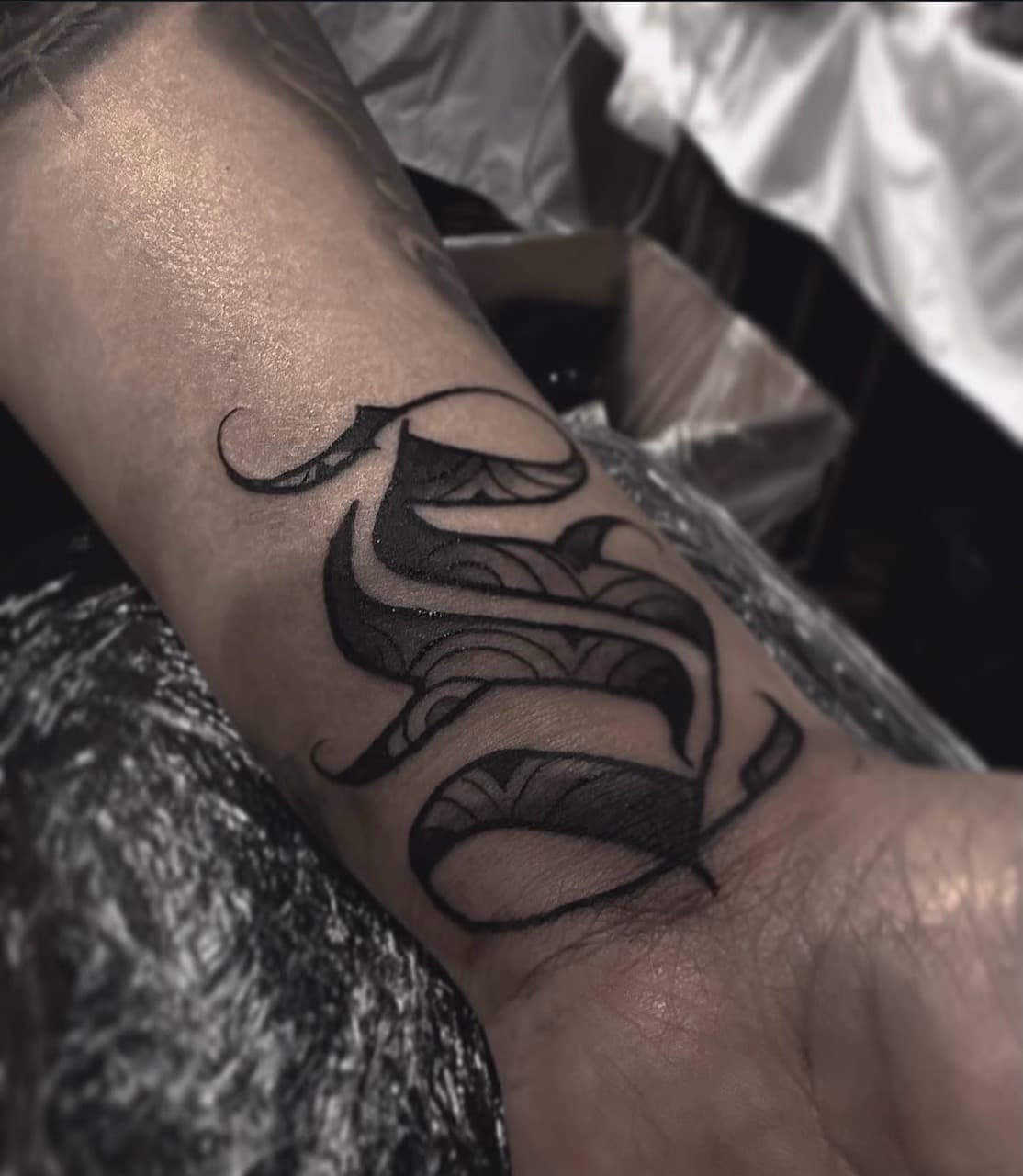 Lettering + Script letter tattoo on Wrist by AidanTattoos on TattMe