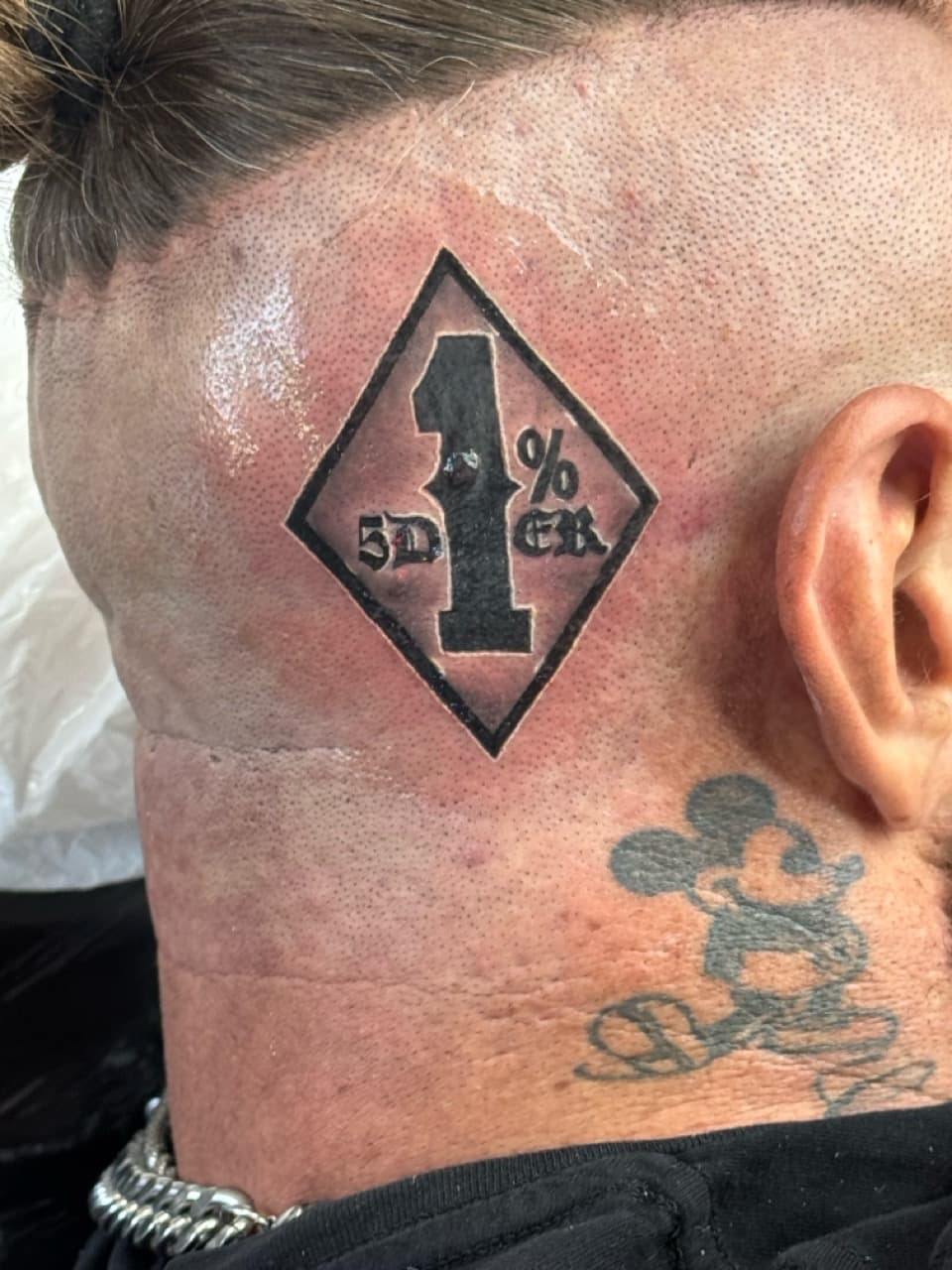 Black & Grey + Geometric diamond tattoo on Face by William_Samaras on TattMe