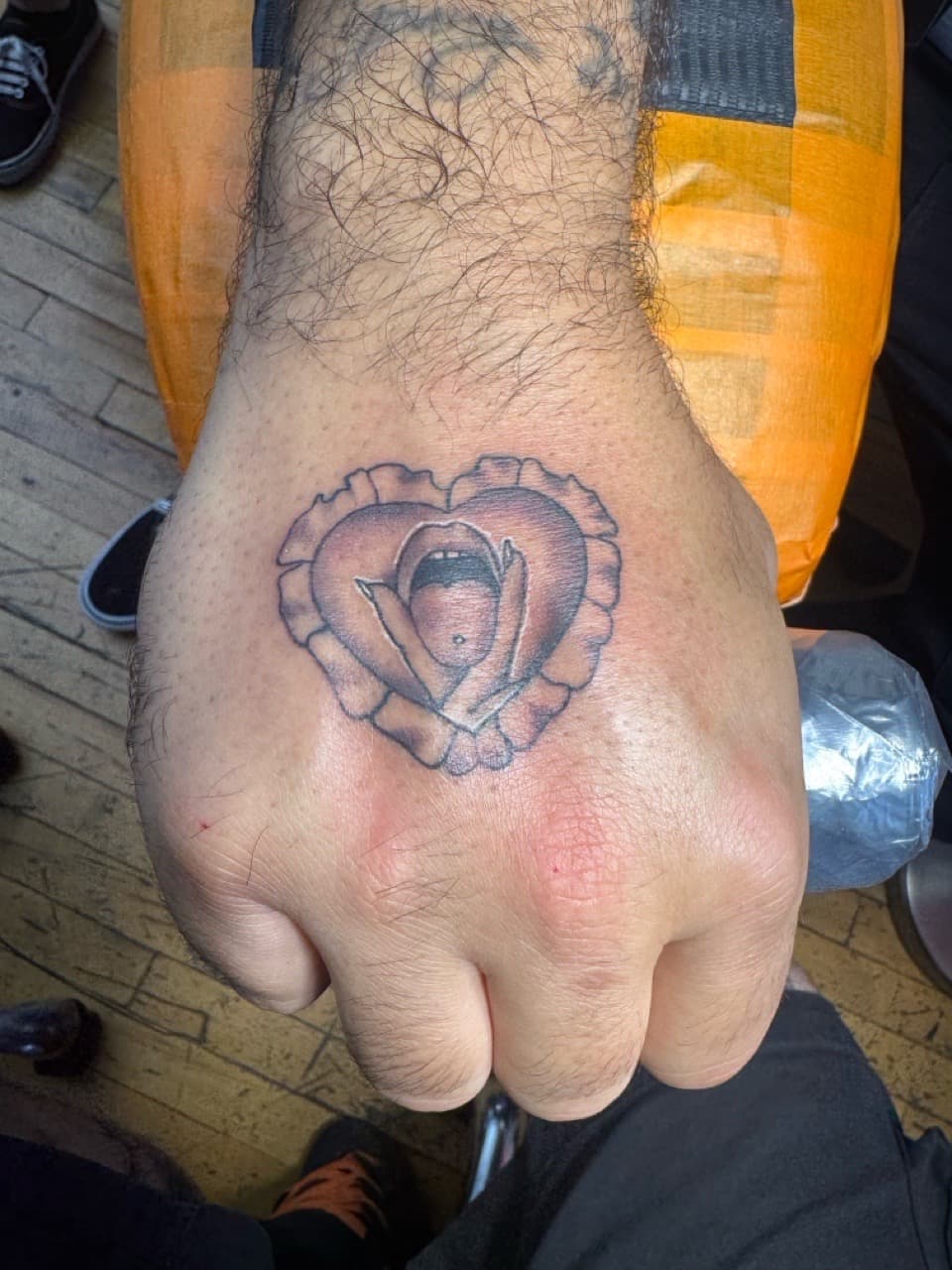 Black & Grey + Illustrative eye tattoo on Hand by William_Samaras on TattMe