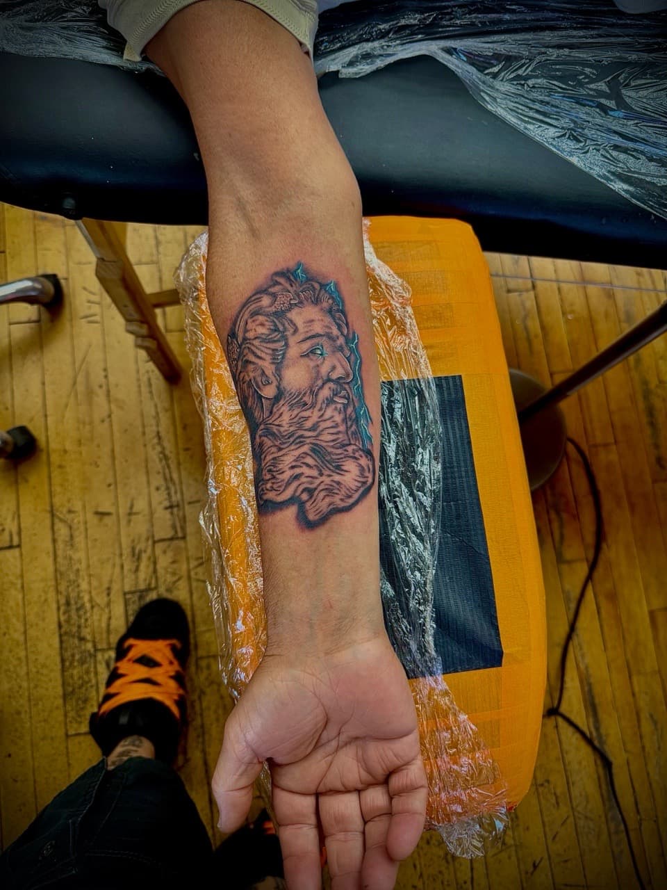 Black & Grey + Illustrative man tattoo on Forearm by William_Samaras on TattMe