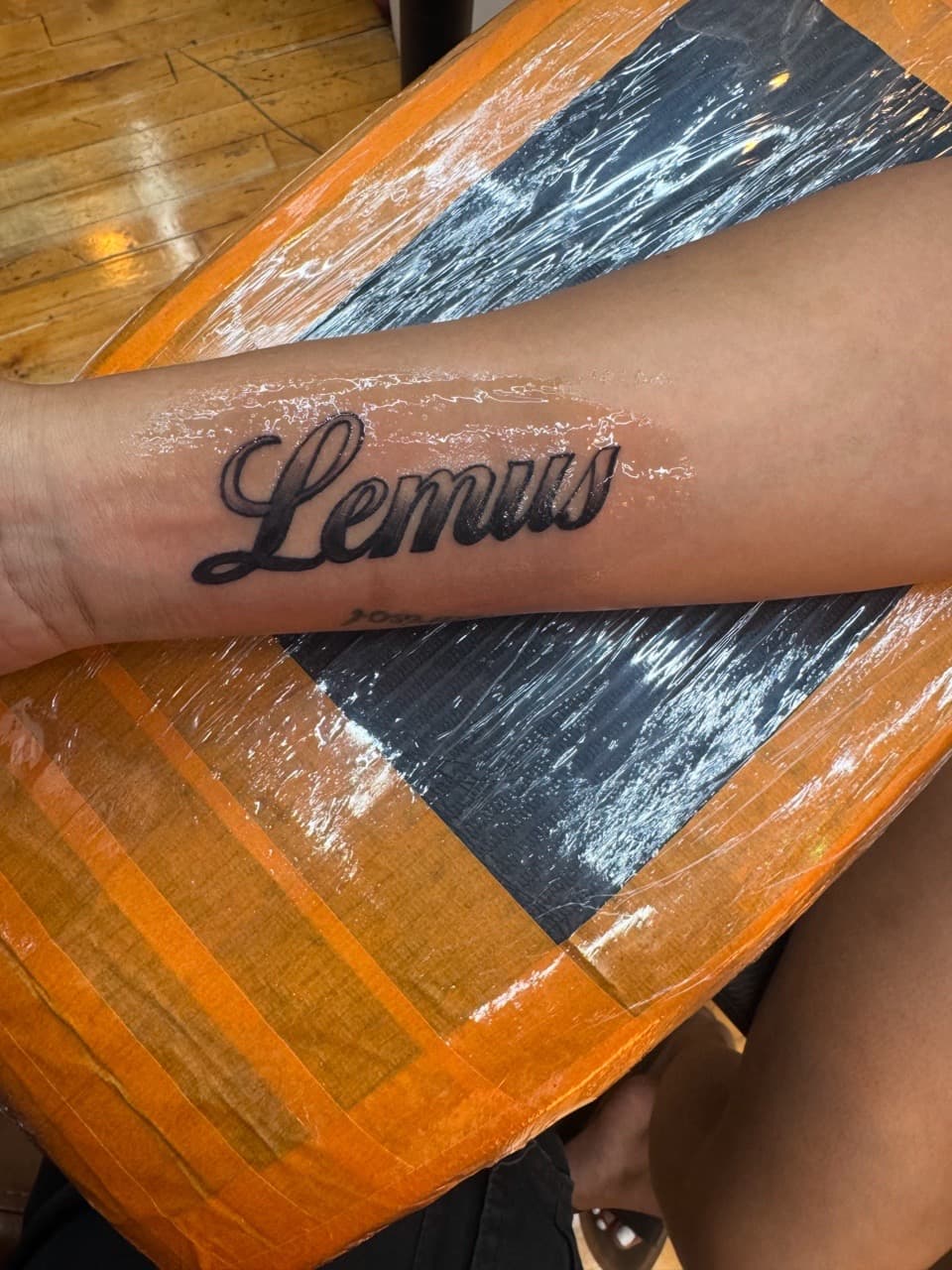 Lettering + Script name tattoo on Forearm by William_Samaras on TattMe