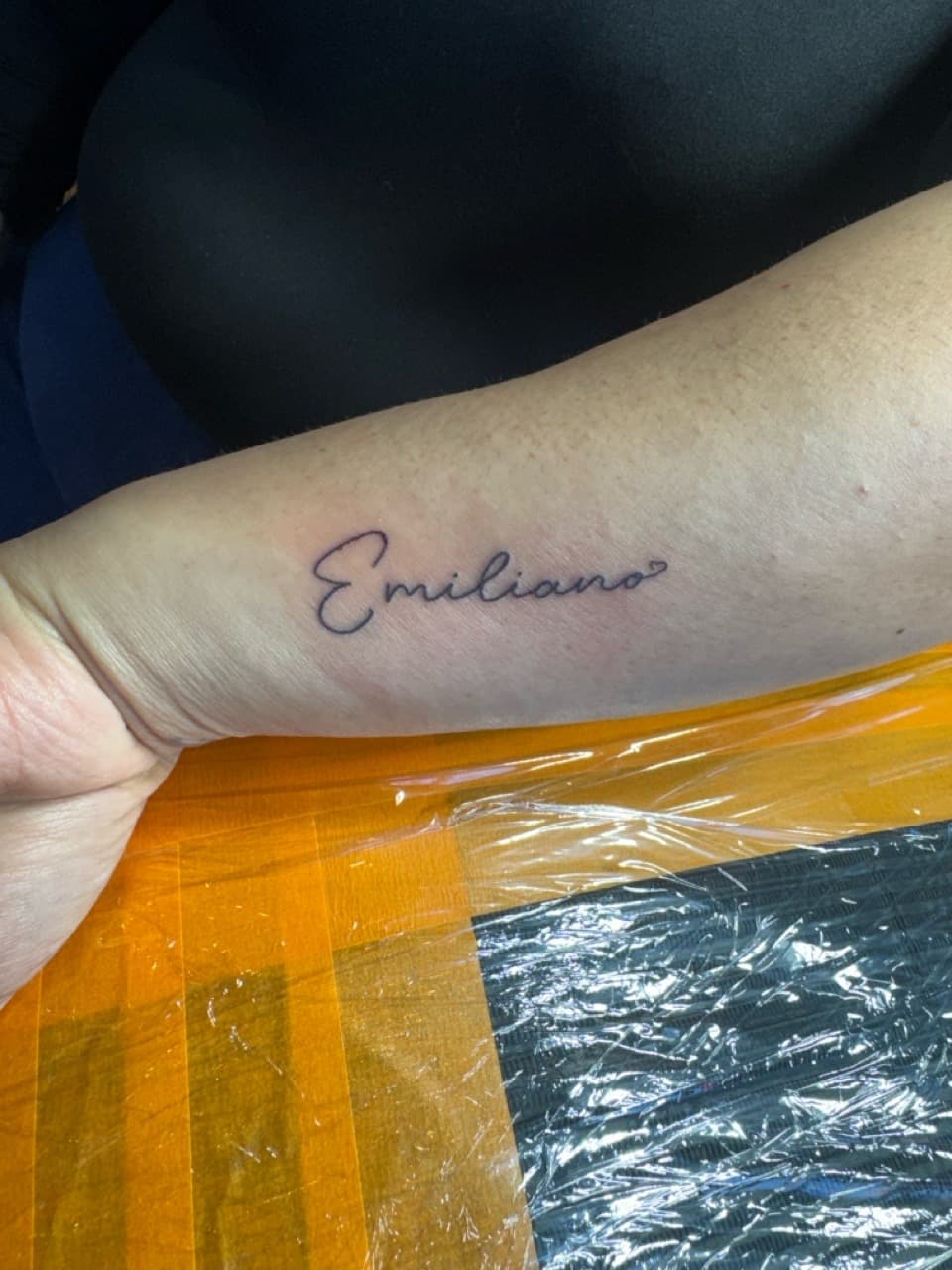 Lettering + Script name tattoo on Forearm by William_Samaras on TattMe