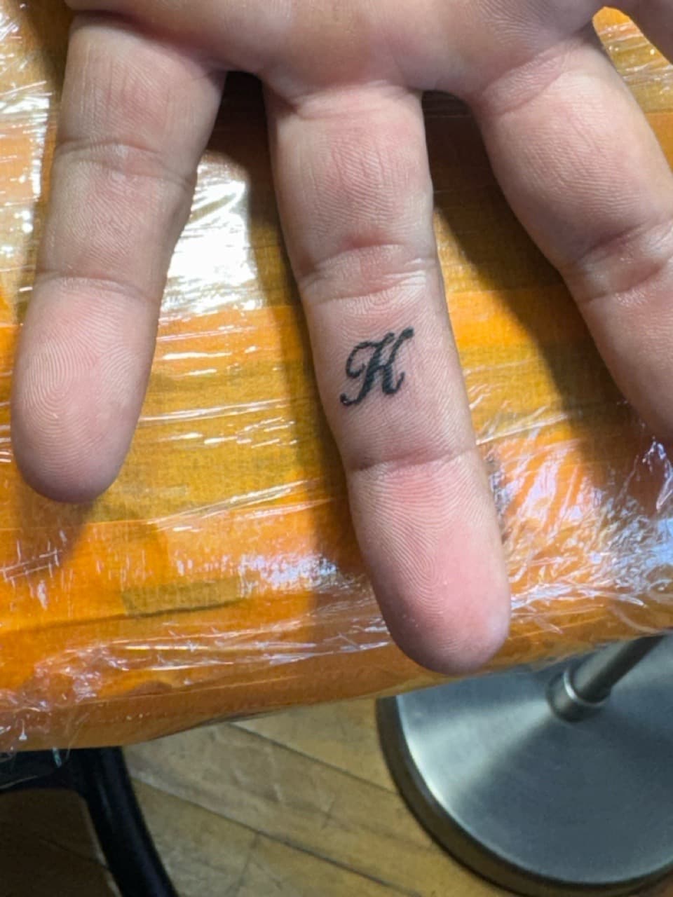 Lettering + Script letter tattoo on Fingers by William_Samaras on TattMe