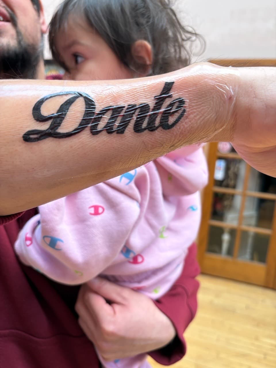 Lettering + Script name tattoo on Forearm by William_Samaras on TattMe