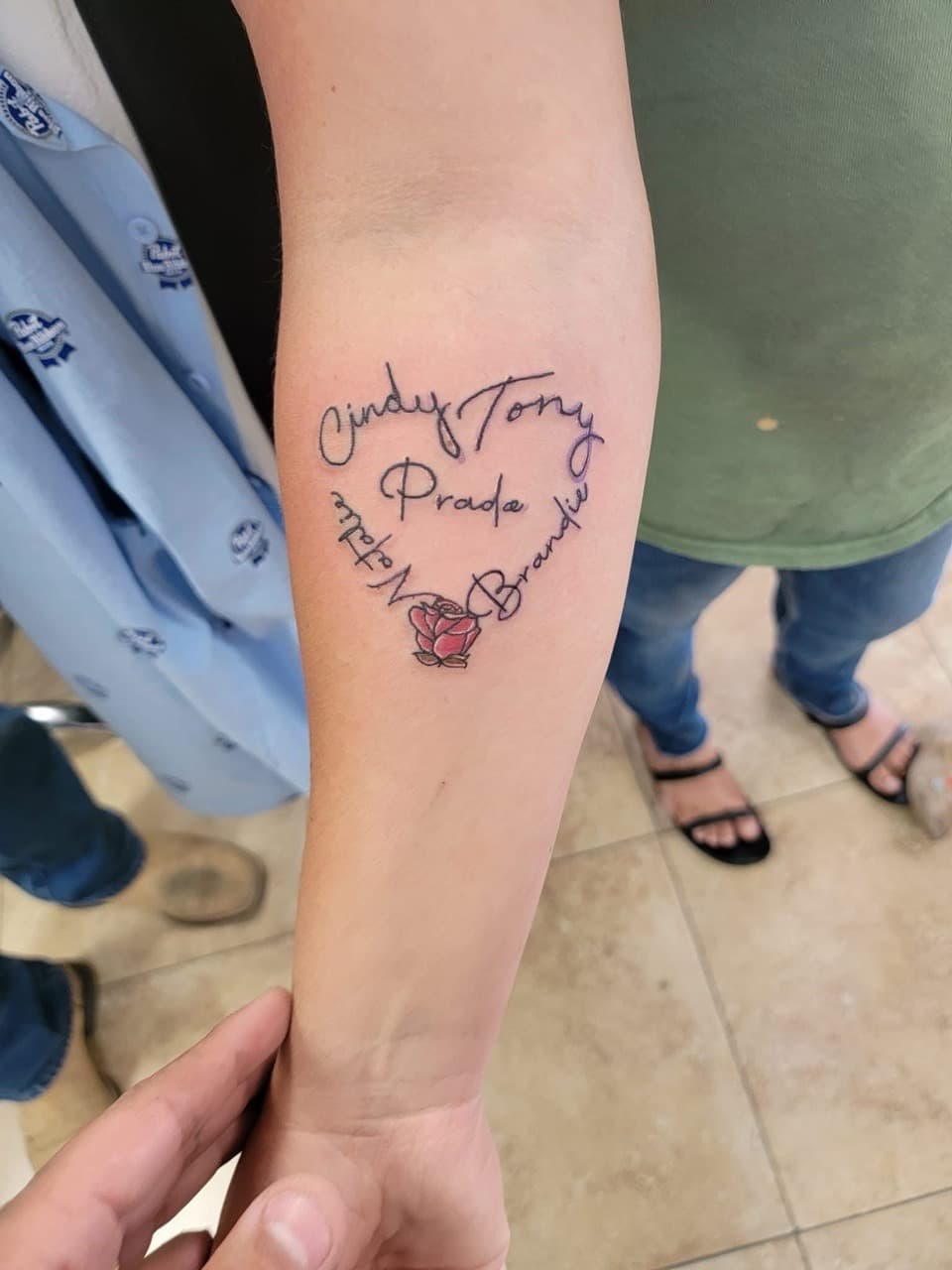 Lettering + Script heart tattoo on Forearm by William_Samaras on TattMe