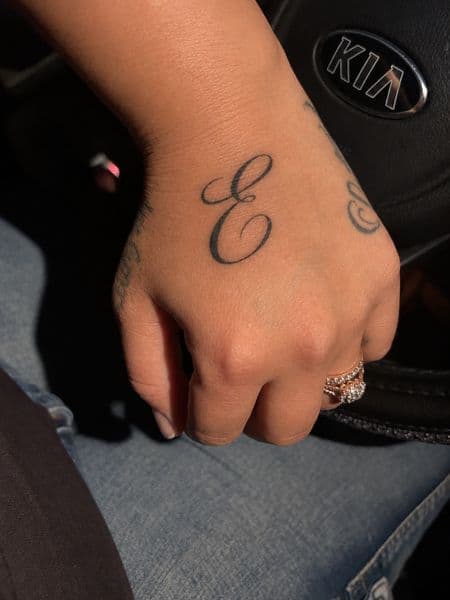 Lettering + Script letter tattoo on Hand by William_Samaras on TattMe