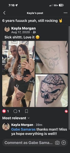Black & Grey + Illustrative skull tattoo on Thigh by William_Samaras on TattMe